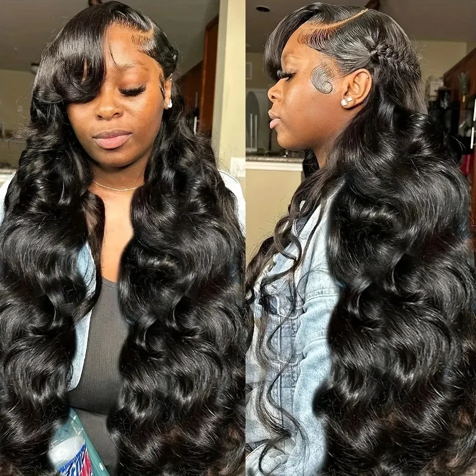 230% Density Body Wave Lace Front Wigs Human Hair For Women 13X4 HD Lace Front Wigs Human Hair Pre Plucked With Baby Hair Natural Hairline 100% Brazilian Virgin Human Hair Wigs For Daily Wear