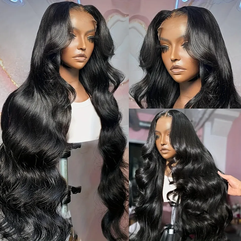 230% Density Body Wave Lace Front Wigs Human Hair For Women 13X4 HD Lace Front Wigs Human Hair Pre Plucked With Baby Hair Natural Hairline 100% Brazilian Virgin Human Hair Wigs For Daily Wear