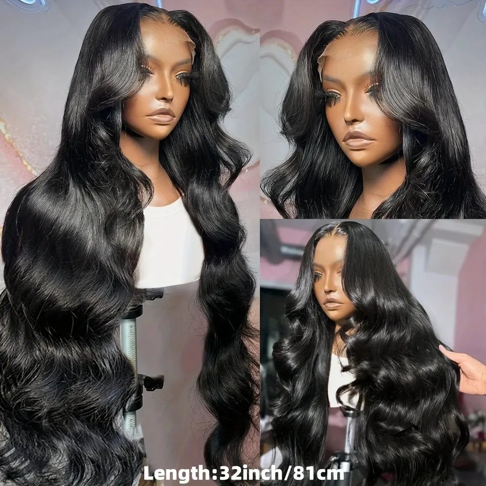 230% Density Body Wave Lace Front Wigs Human Hair For Women 13X4 HD Lace Front Wigs Human Hair Pre Plucked With Baby Hair Natural Hairline 100% Brazilian Virgin Human Hair Wigs For Daily Wear
