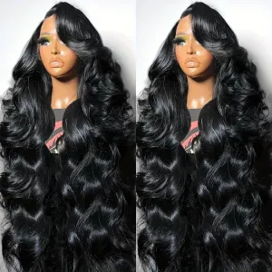 230% Density Body Wave Lace Front Wigs Human Hair For Women 13X4 HD Lace Front Wigs Human Hair Pre Plucked With Baby Hair Natural Hairline 100% Brazilian Virgin Human Hair Wigs For Daily Wear