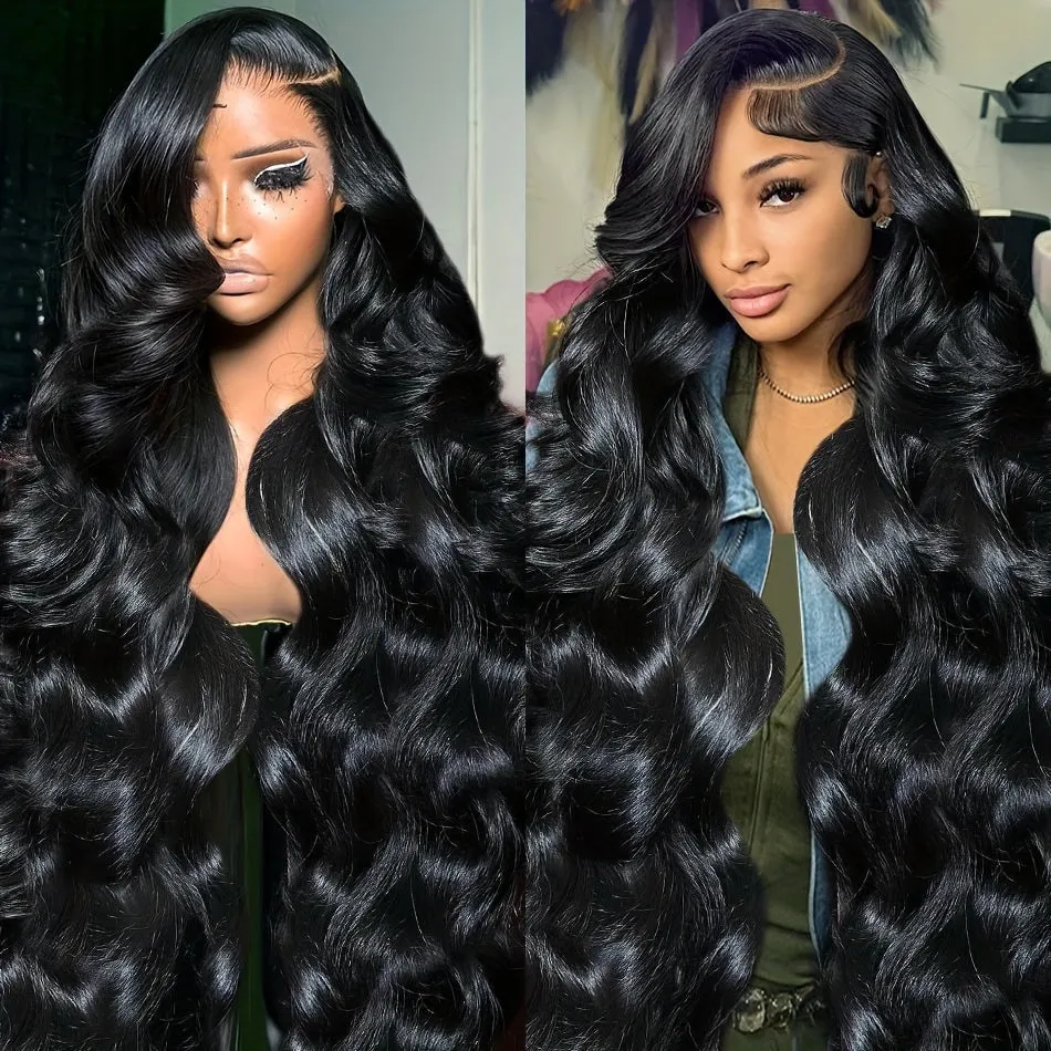 230% Density Body Wave Lace Front Wigs Human Hair For Women 13X4 HD Lace Front Wigs Human Hair Pre Plucked With Baby Hair Natural Hairline 100% Brazilian Virgin Human Hair Wigs For Daily Wear