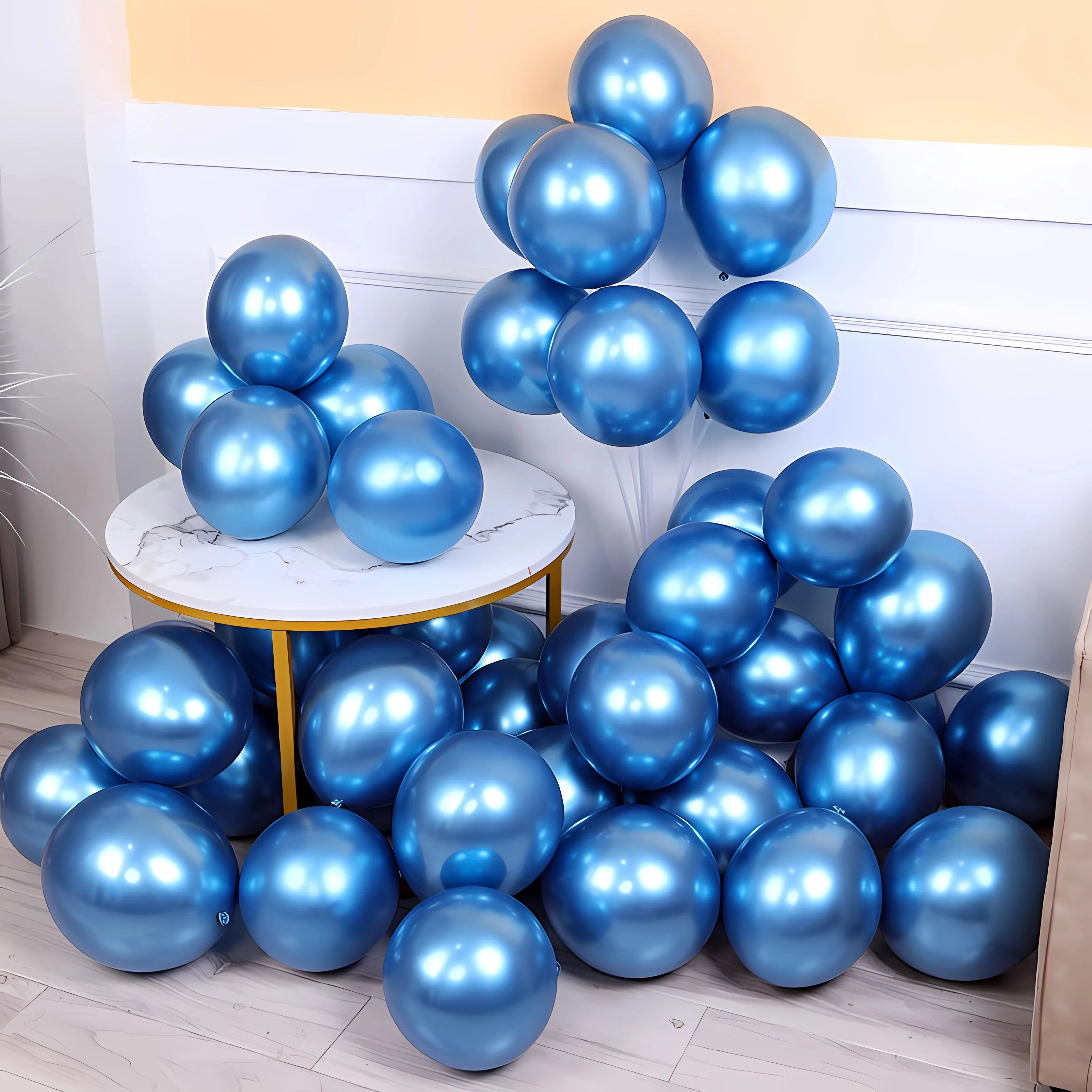 30pcs Metallic Chrome Latex Balloons - Perfect For Weddings, Graduations, Anniversaries, & More For Halloween Christmas Christmas, Halloween, Thanksgiving Day Gift