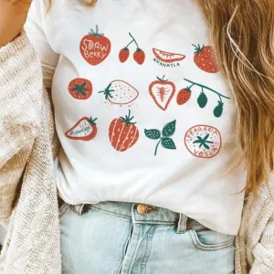 BOHO Chic Strawberry Shirt