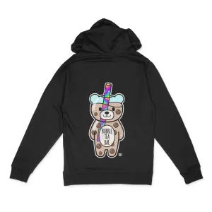 Bubble Tea Bae Mood Bear Zip Hoodie