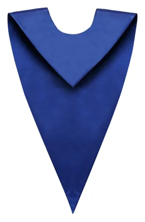 Royal Blue Graduation V Stole