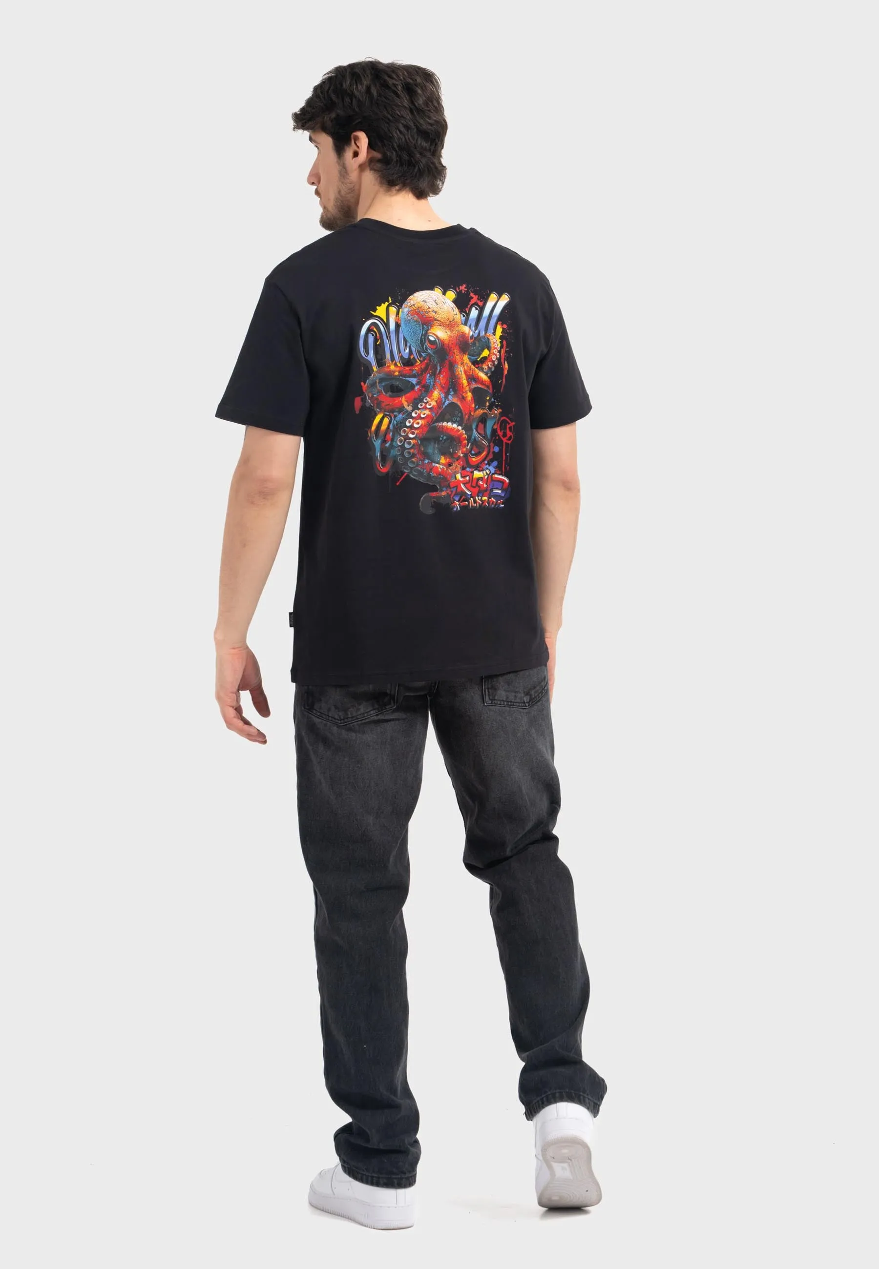 Tentacle Spectacle Backprint T-Shirt Black