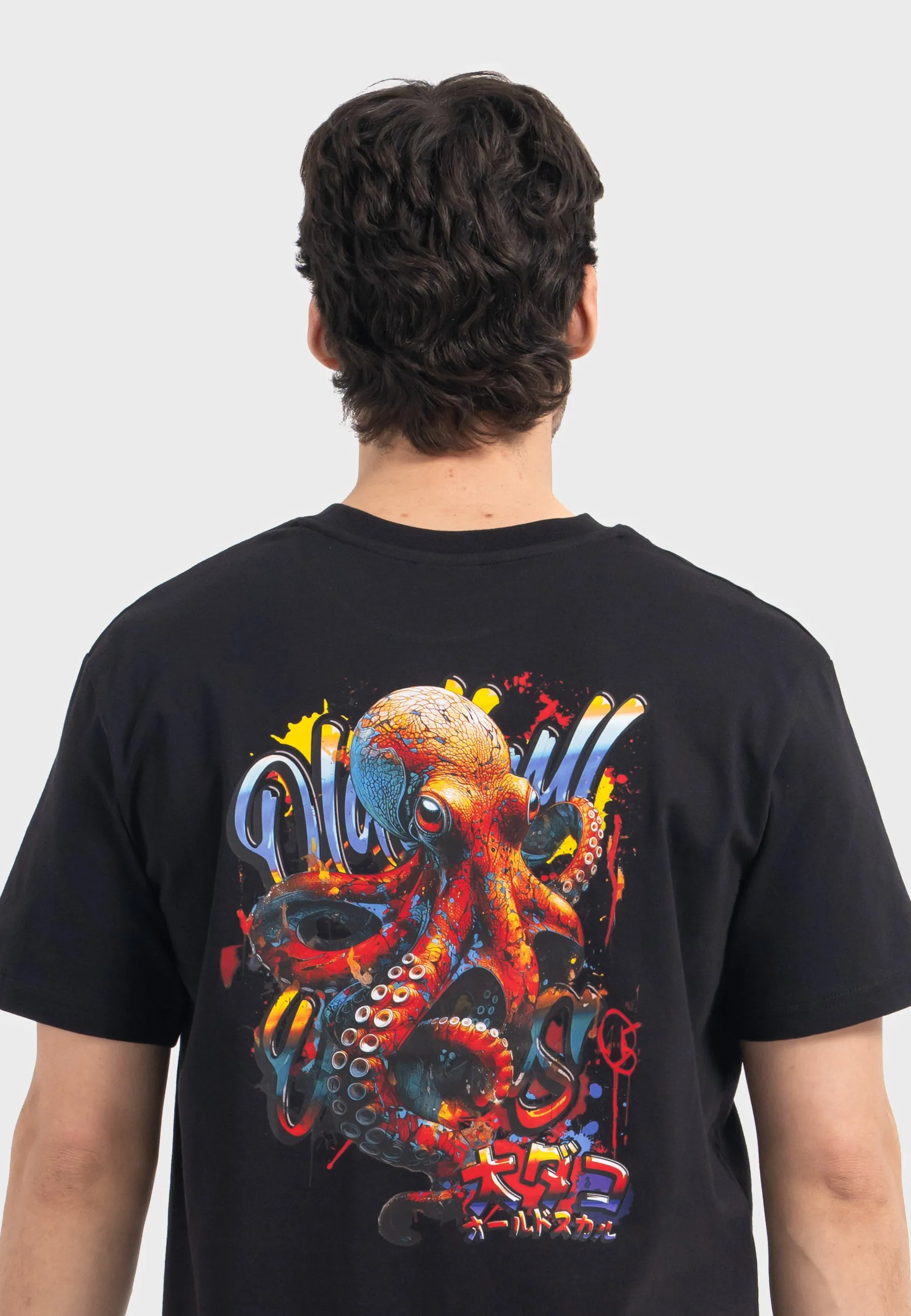 Tentacle Spectacle Backprint T-Shirt Black