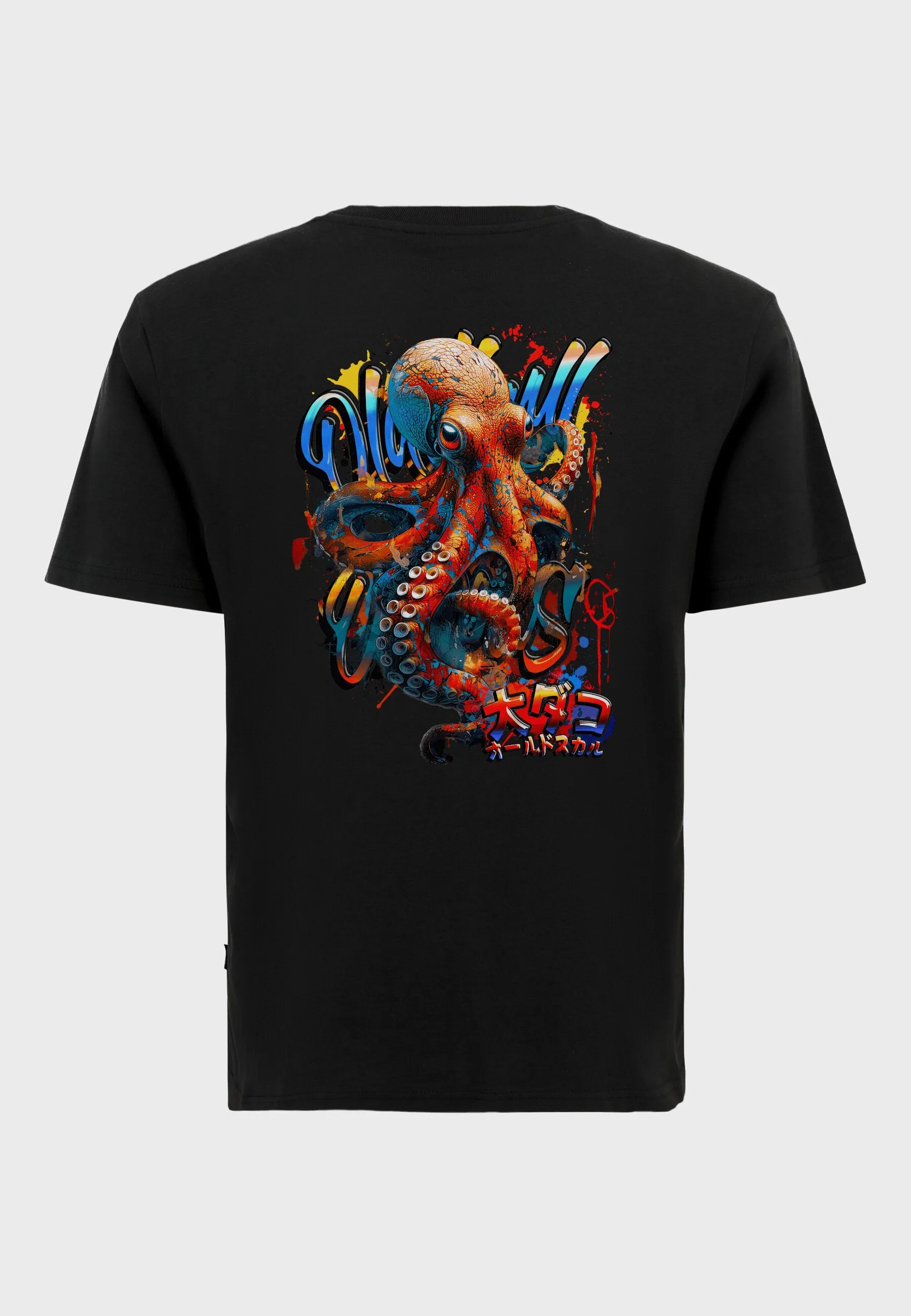 Tentacle Spectacle Backprint T-Shirt Black